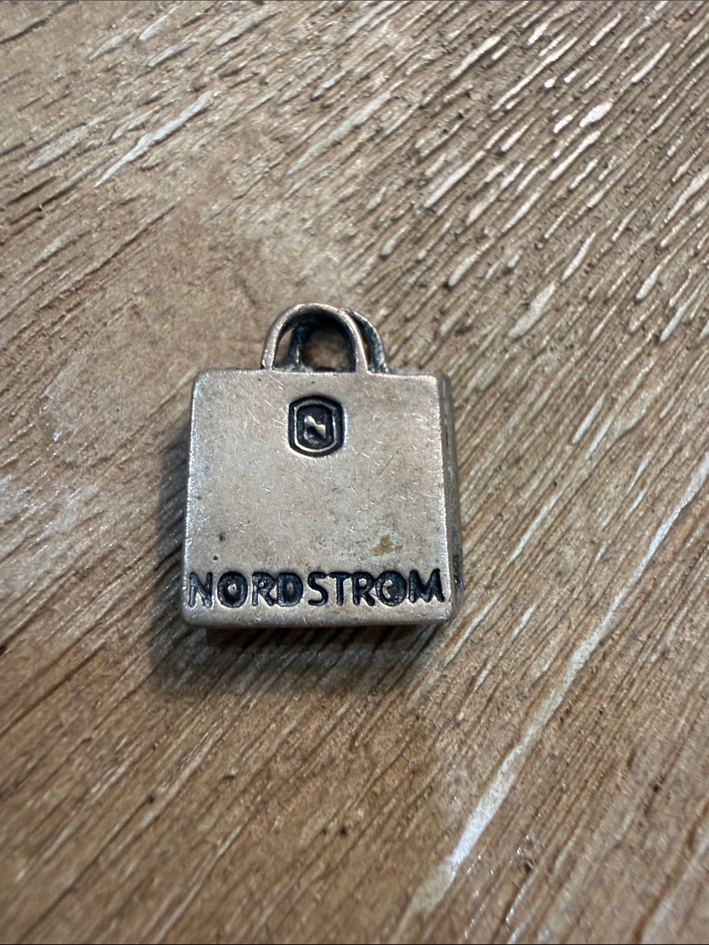 Nordstrom Silver-Tone Shopping Bag Charm
